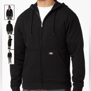 Dickies Black Men's zip up Hoodie - size medium
